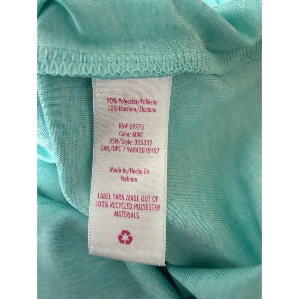 Justice Soccer Tank Top Girls‎ L 12/14 Mint Green NEW Sporty Racerback 305332